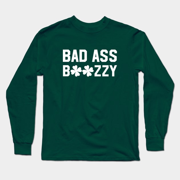 Bad ass boozzy Long Sleeve T-Shirt by redsoldesign